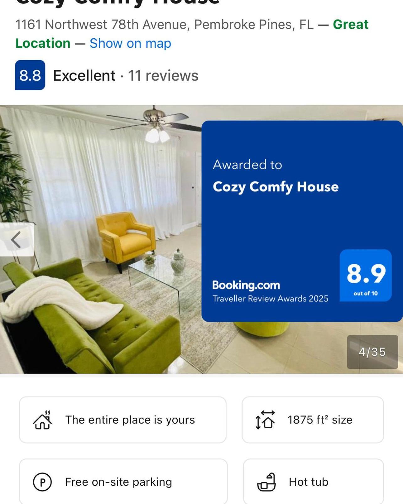 Villa Cozy Comfy House Pembroke Pines Exterior foto